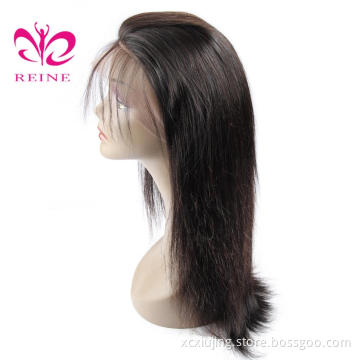 360 Lace Frontal Wigs With Baby Hair 150% Straight Brazilian Remy Hair Pre Plucked Transparent Lace Wig